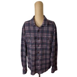 DU/ER Men's Performance Flannel Button Down MCJR1800 Size Medium
